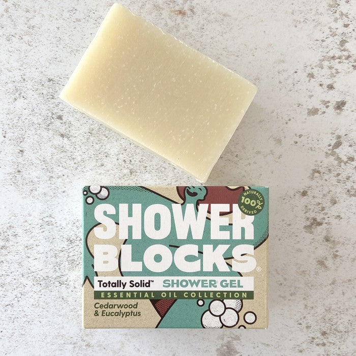 Shower Blocks - Cedarwood & Eucalyptus Solid Shower Gel - Life Before Plastic